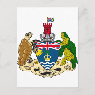 British Indian Ocean Territory Coat of arms IO Postcard