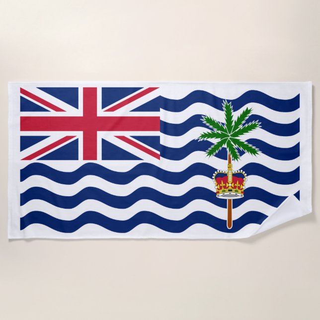 British Indian Ocean Territory Flag Beach Towel (Front)