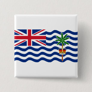 British Indian Ocean Territory Flag IO 2 Inch Square Button