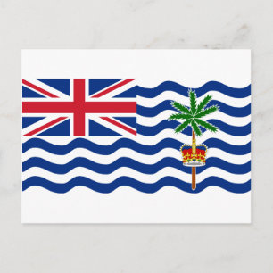 British Indian Ocean Territory Flag IO Postcard