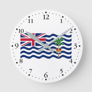 British Indian Ocean Territory Flag Round Clock