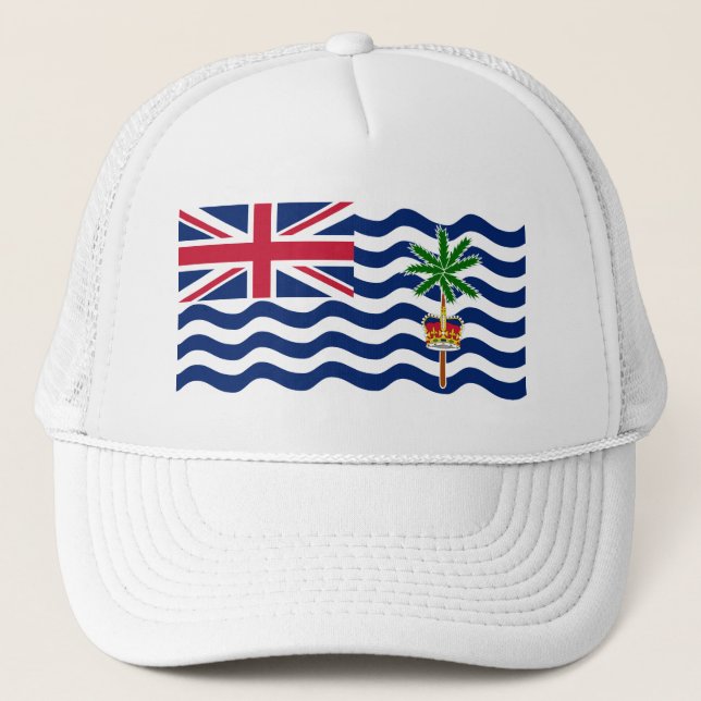 British Indian Ocean Territory Flag Trucker Hat (Front)