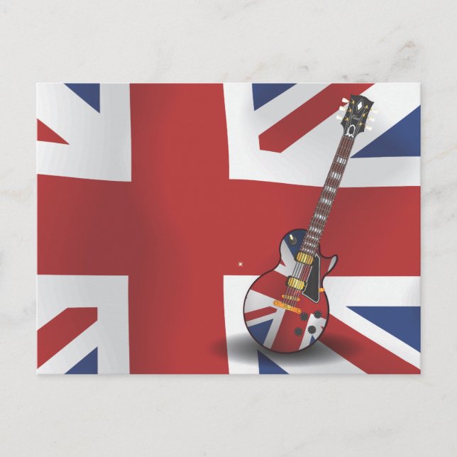 British Invasion Guitar Postcard (Front)