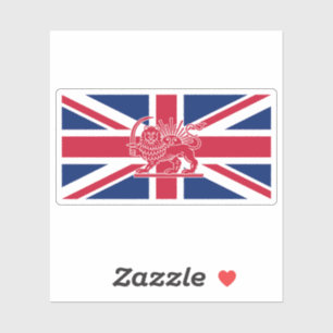 British–Iranian Heritage Flag   Lion and Sun Meets