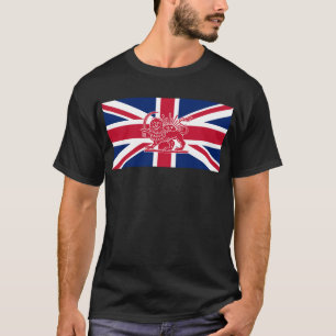 British–Iranian Heritage Flag Lion and Sun Meets T-Shirt