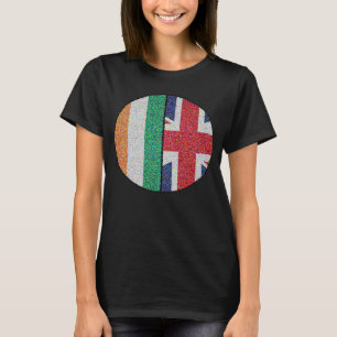 British Irish Flag Circle Great Britain & Ireland  T-Shirt