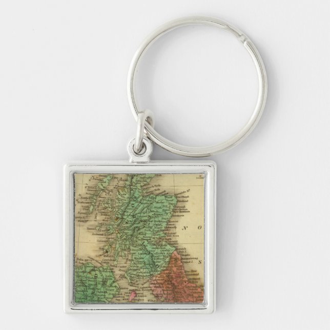 British Islands 4 Keychain (Front)