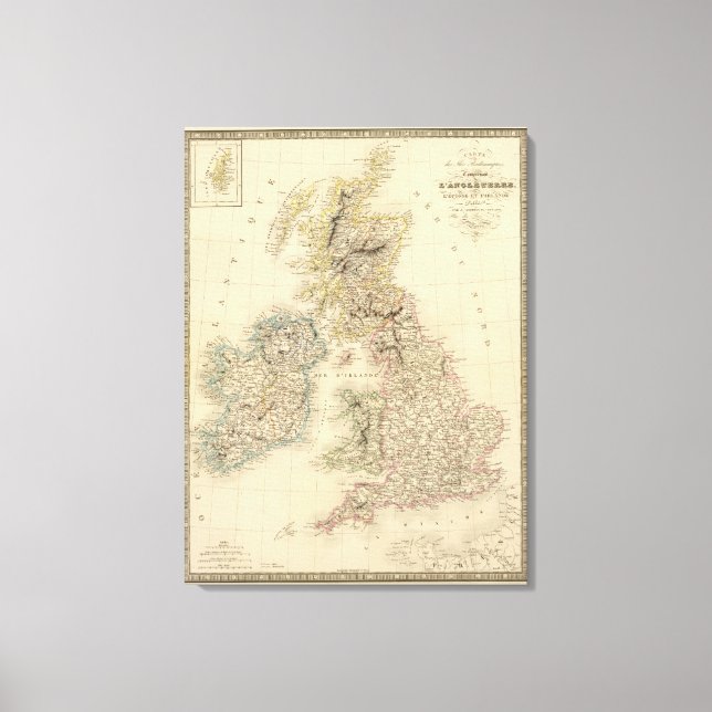British Isles 2 Canvas Print (Front)