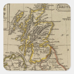 British Isles 3 Square Sticker