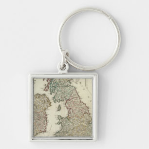 British Isles 4 Keychain