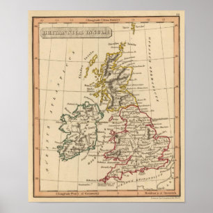 British Isles 4 Poster