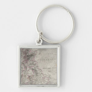 British Isles and surrounding sea Keychain