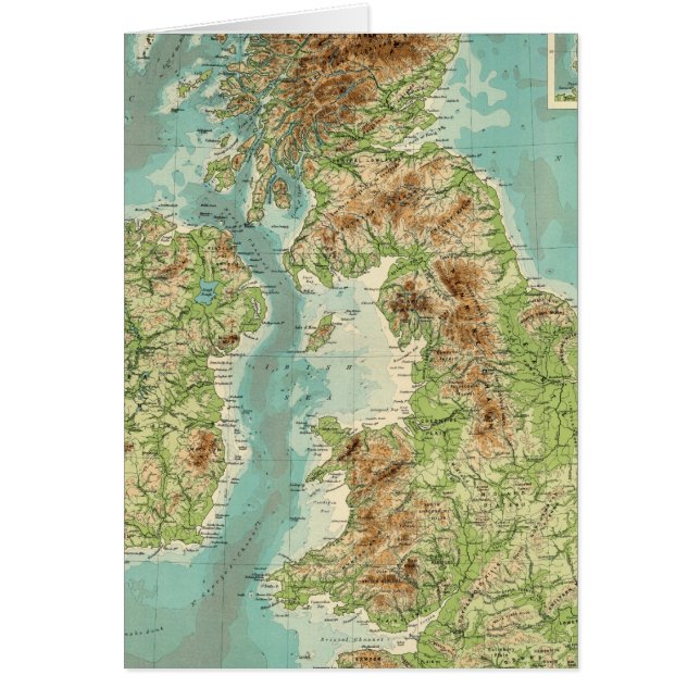 British Isles bathyorographical map (Front)