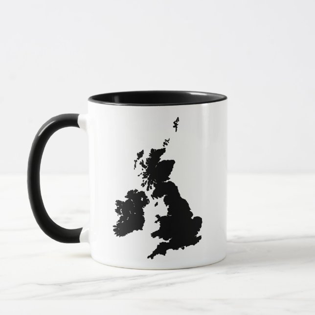 British Isles - Black Mug (Left)