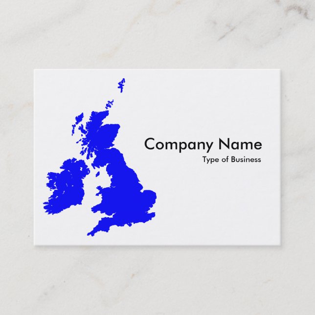 British Isles - Blue Business Card (Front)