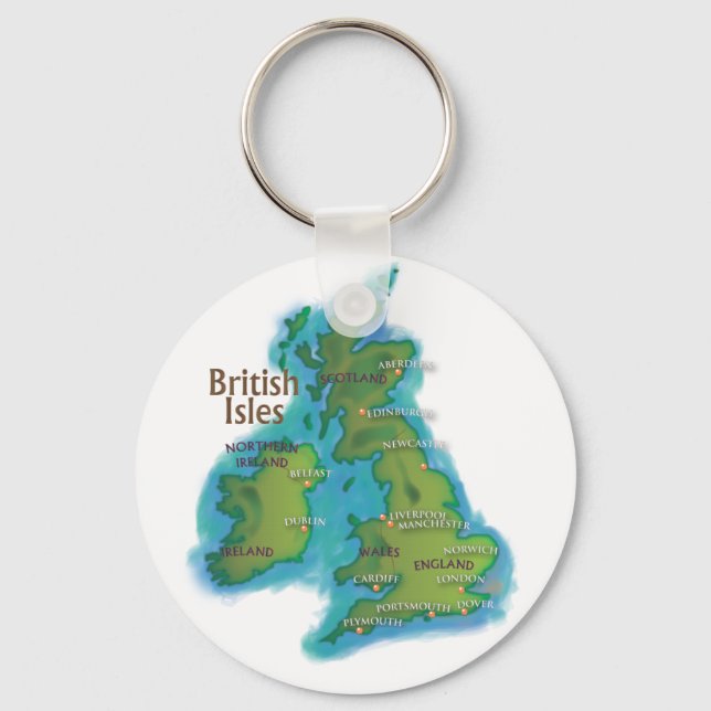 British Isles Keychain (Front)