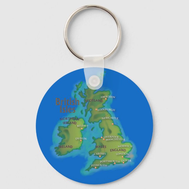 British Isles Keychain (Front)