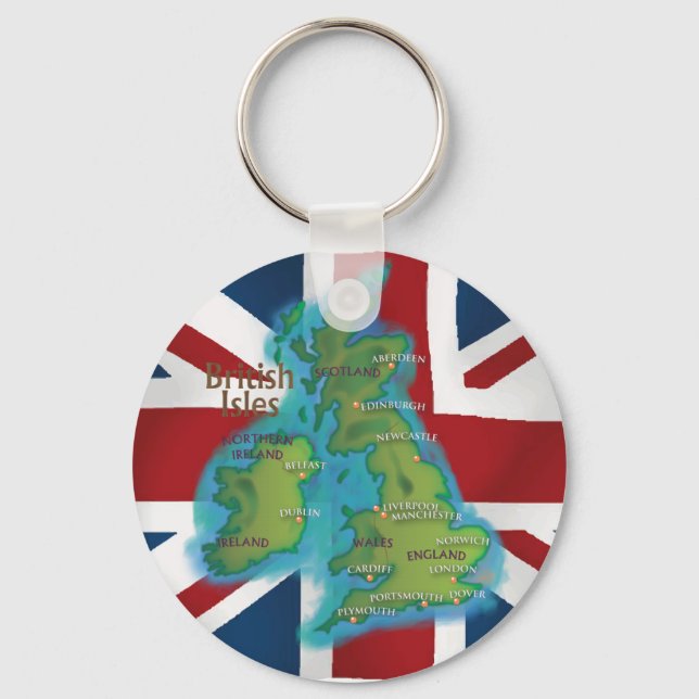 British Isles Keychain (Front)