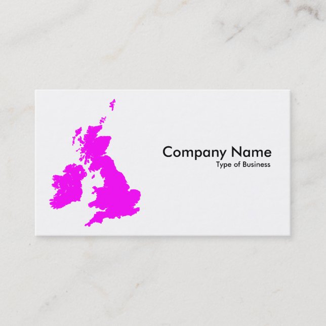 British Isles - Magenta Business Card (Front)