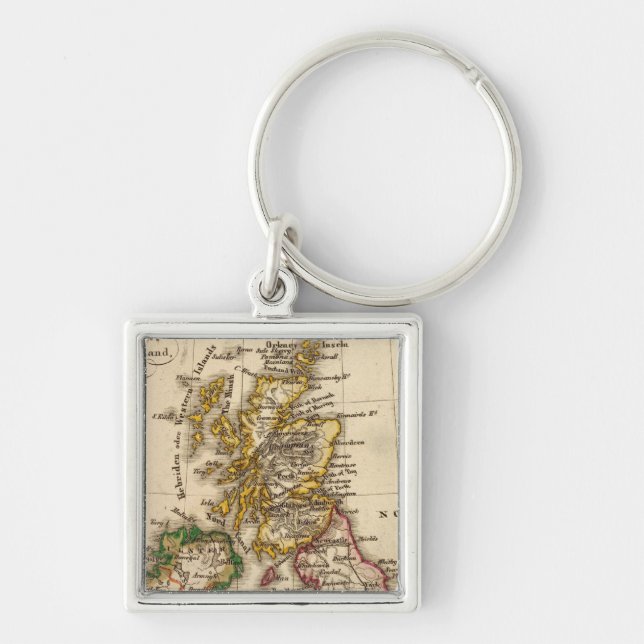 British Isles Map Keychain (Front)