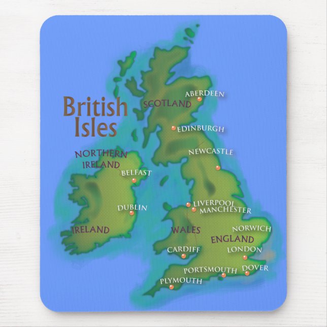 British Isles Mouse Pad (Front)
