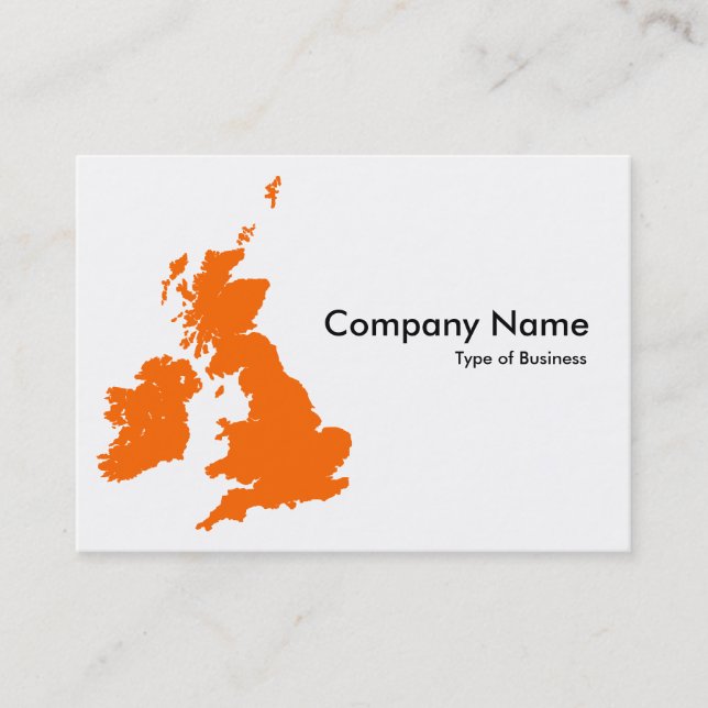 British Isles - Orange Business Card (Front)