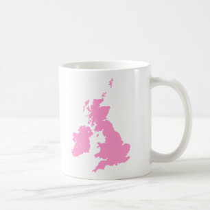 British Isles - Pink Coffee Mug