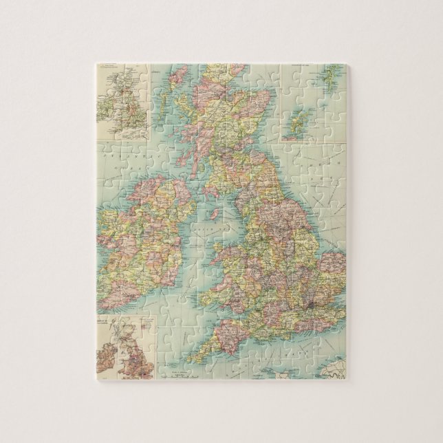 British Isles political map Jigsaw Puzzle (Vertical)