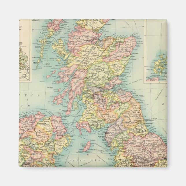 British Isles political map Magnet (Front)