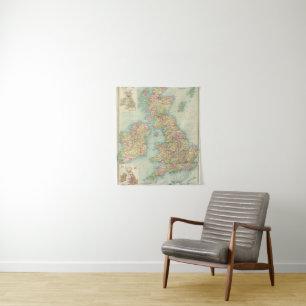 British Isles political map Tapestry