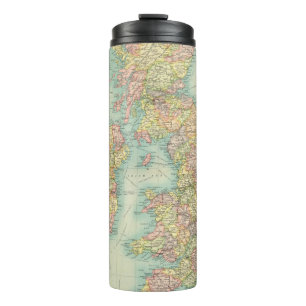 British Isles political map Thermal Tumbler