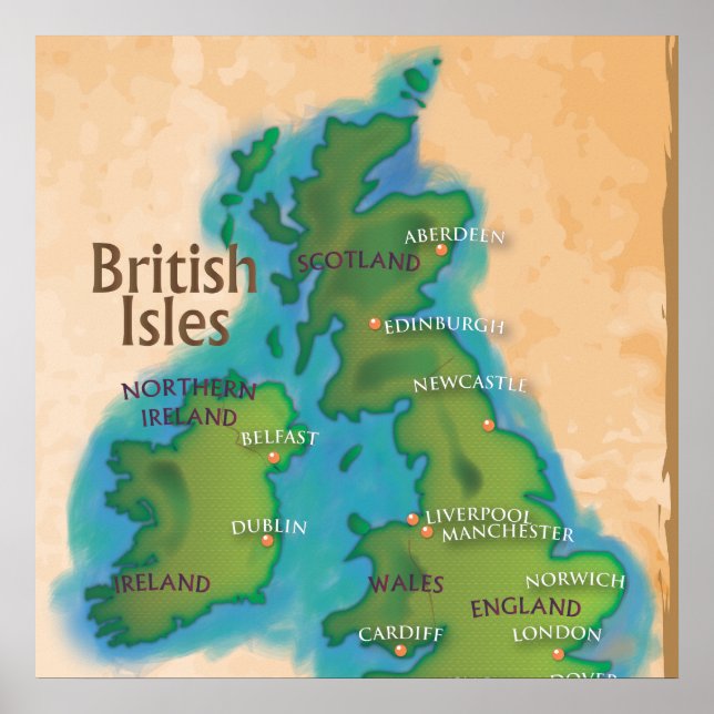 British Isles Poster (Front)