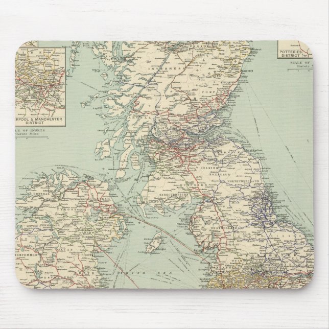 British Isles railways Mouse Pad (Front)