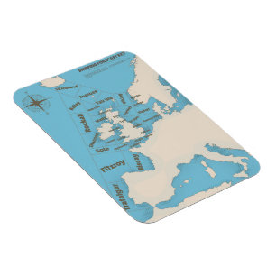 British Isles Shipping Forecast in colour Magnet