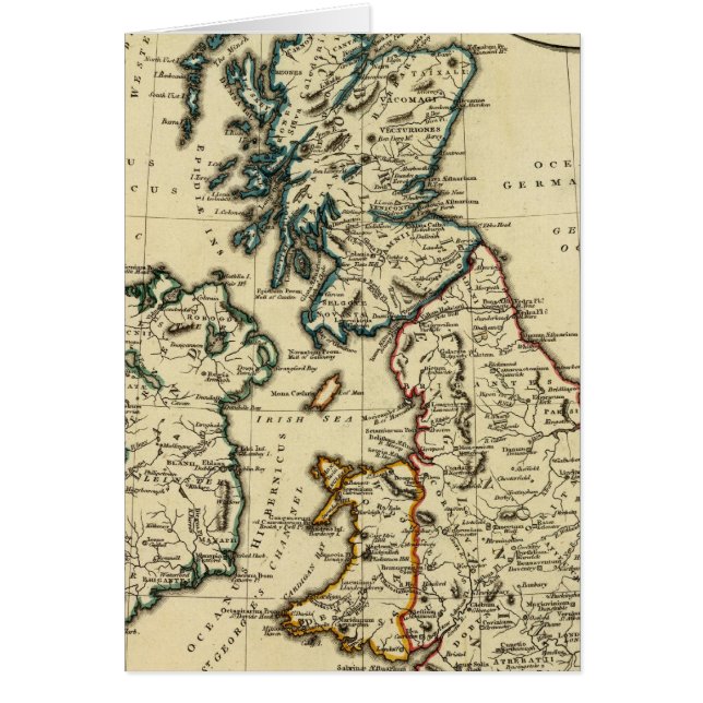 British Isles with boundaries outlined (Front)