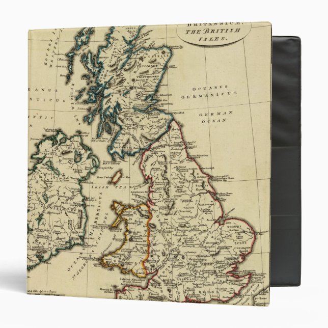 British Isles with boundaries outlined Binder (Front/Inside)