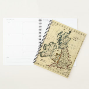 British Isles with boundaries outlined Planner
