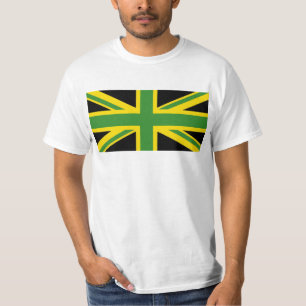 British - Jamaican Union Jack Flag T-Shirt