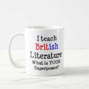 british literature teach coffee mug