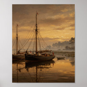 British Maritime Tall Ship Sloops II Poster