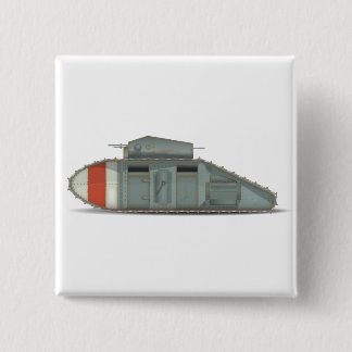 British Mark 1 Tank 2 Inch Square Button