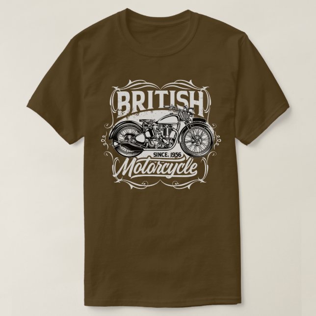British Motorcycle  T-Shirt (Design Front)