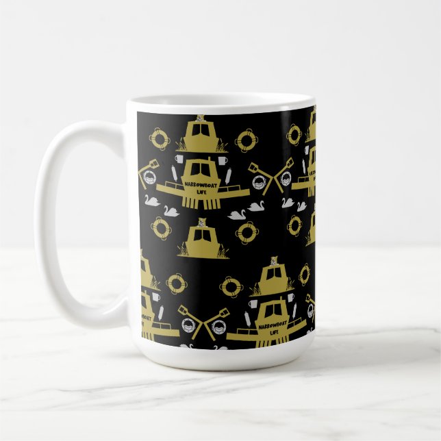 British Narrowboat Gifts Coffee Mug (Left)