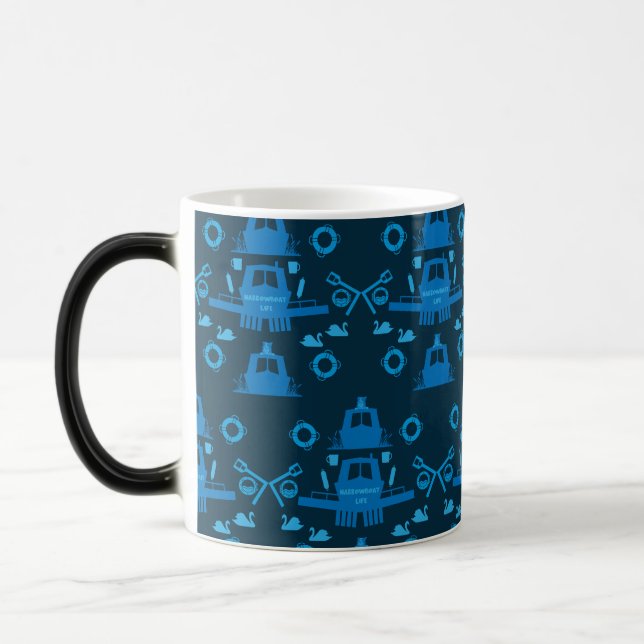 British Narrowboat Gifts Magic Mug (Left)