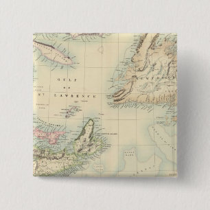 British North America 3 2 Inch Square Button