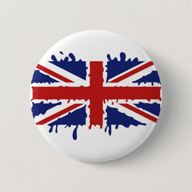 British paint 2 inch round button (Front)