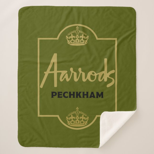 British Picnic Sherpa Blanket (Front)