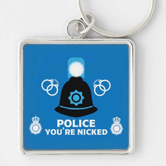 British Police Gifts And Accessories Latte Mug Keychain (Front)