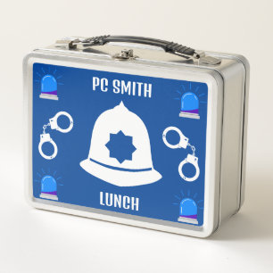 British Police Gifts And Accessories Metal Lunch Box