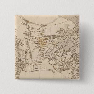 British possessions in America 2 Inch Square Button